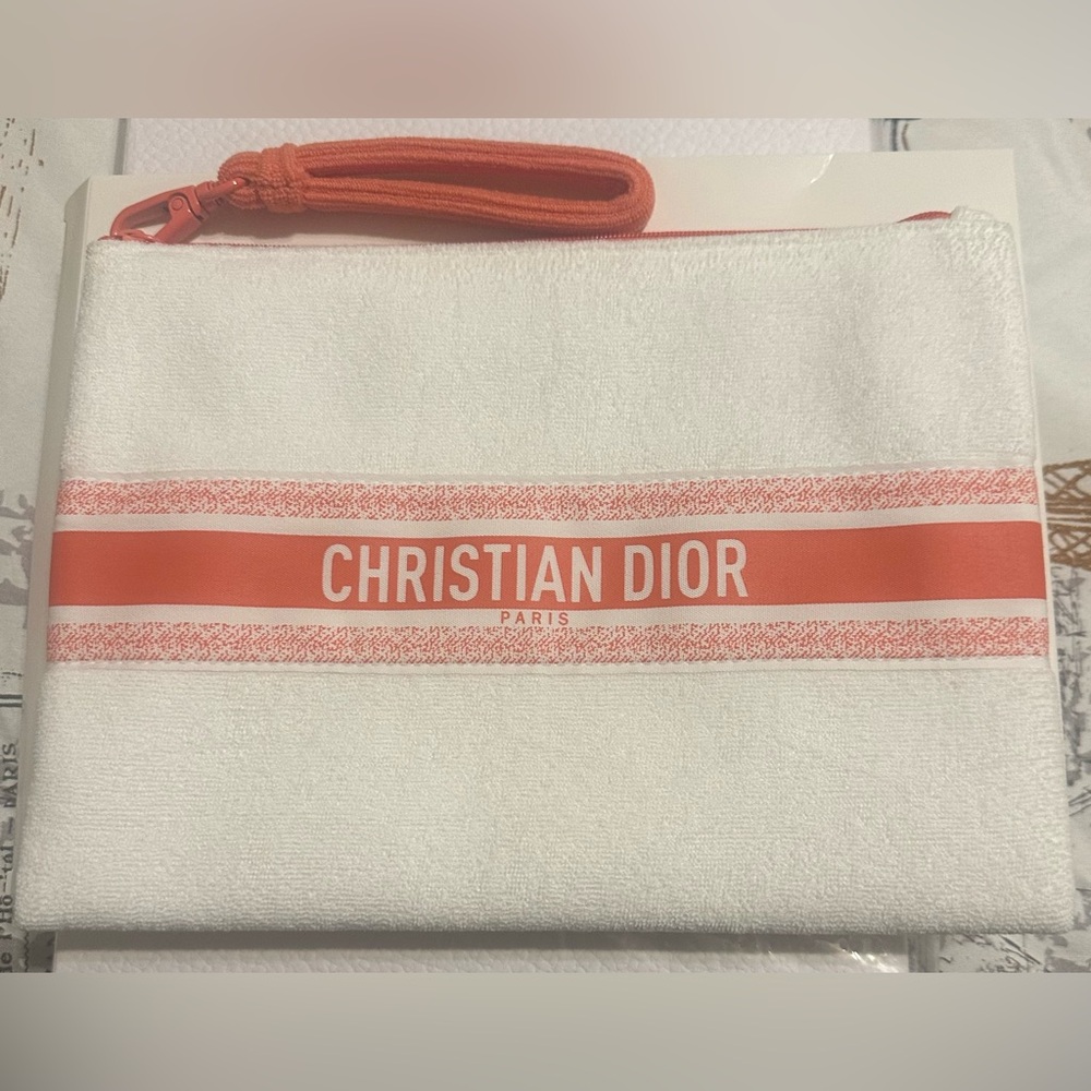 Dior Dioriviera Summer 2024 Terry Cloth Pouch/Wristlet